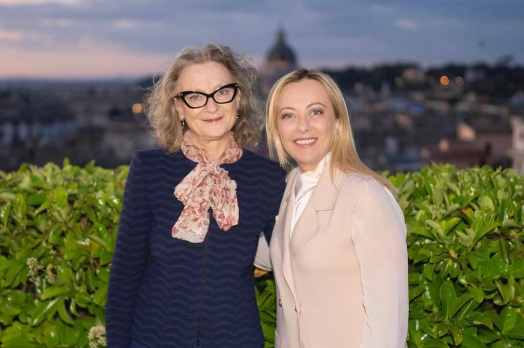Nicoletta Fabio, nuovo sindaco di Siena, con la premier Giorgia Meloni