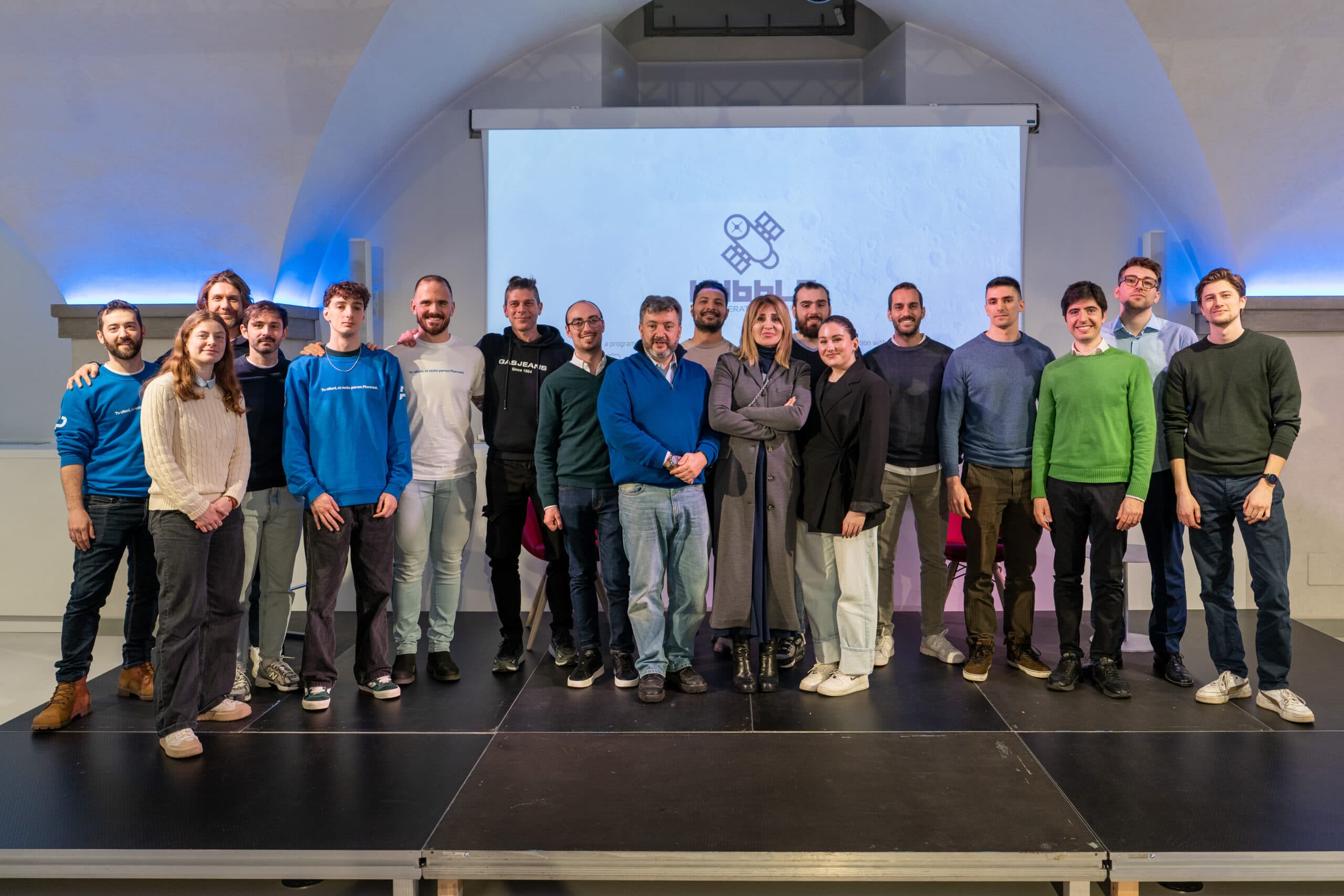 Tutti fondatori delle startup selezionate per Hubble 2025.