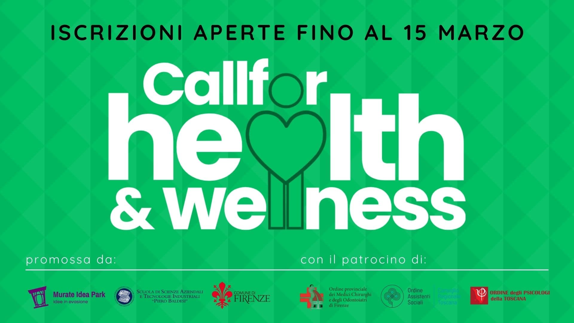 La locandina della call aperta da Murate Idea Park