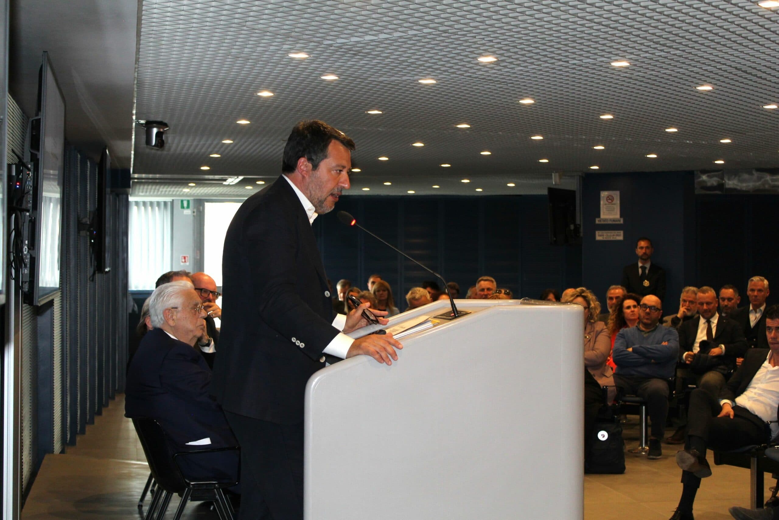 Il ministro Matteo Salvini a Prato