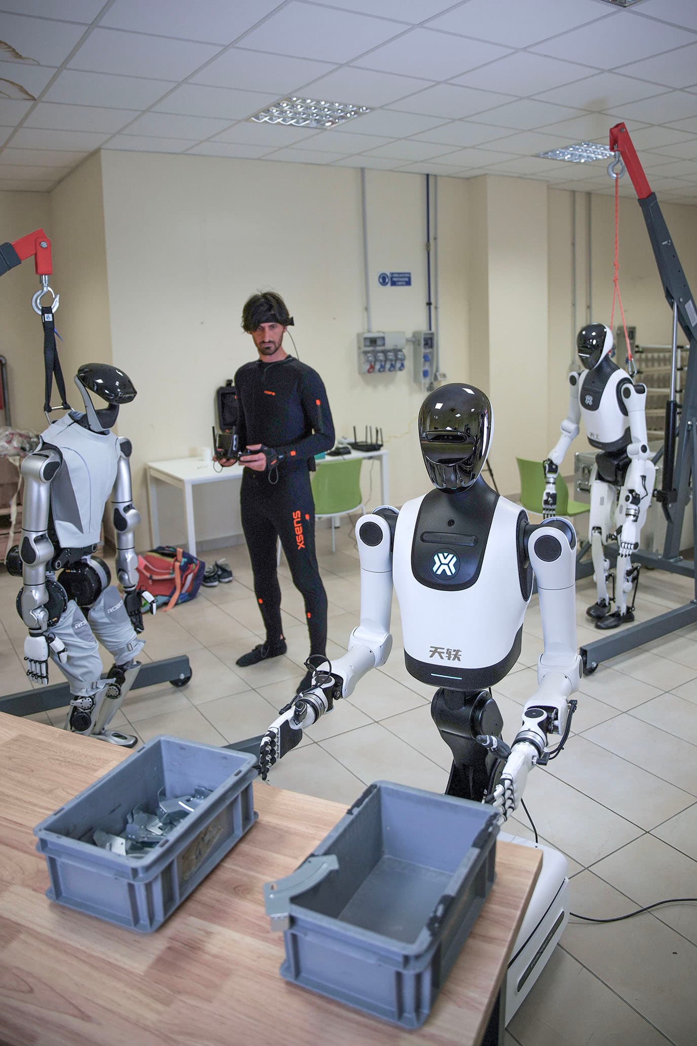 Un robot "companion" durante un test al Centro RoboCom di Pontedera