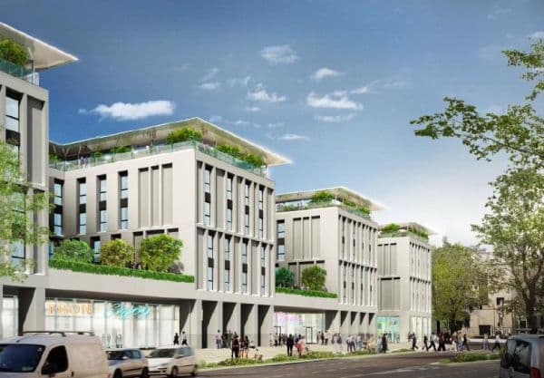 Il rendering dello Student Hotel che sarà realizzato in viale Belfiore a Firenze