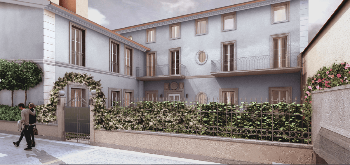 Rendering del nuovo insediamento nell'ex teatro comunale di Firenze (dal sito Internet di Genius Loci Architettura)