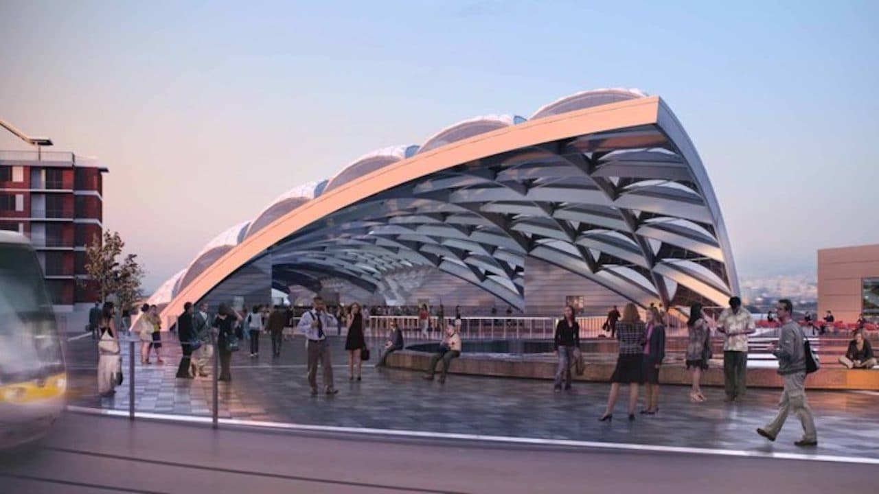 Il rendering della nuova stazione fiorentina dell'Alta velocità