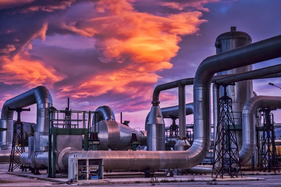 La centrale geotermica Enel Green Power di Piancastagnaio (Siena)