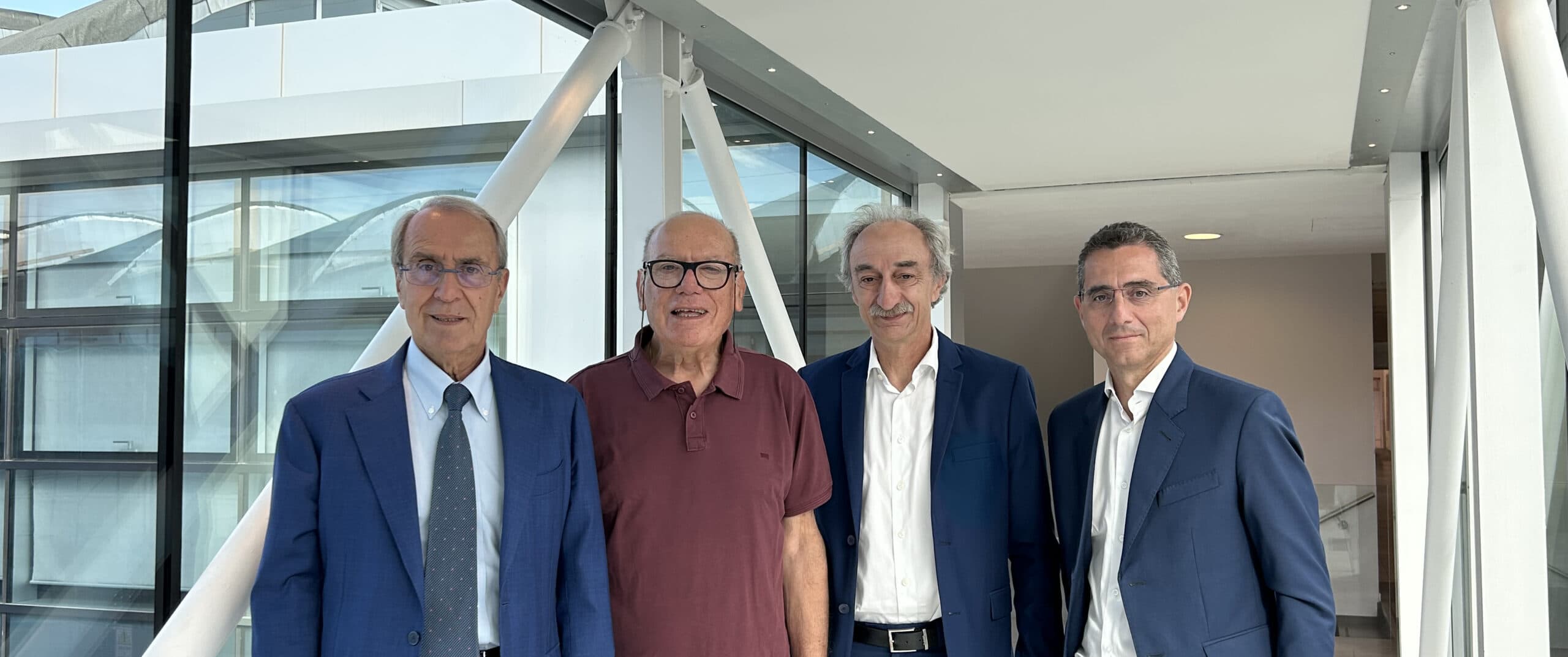 Da sinistra a destra: Paolo Castellacci, presidente e fondatore di Sesa; Piero Pelagotti, cofondatore; Giovanni Moriani, vicepresidente esecutivo e cofondatore; Alessandro Fabbroni, amministratore delegato.
