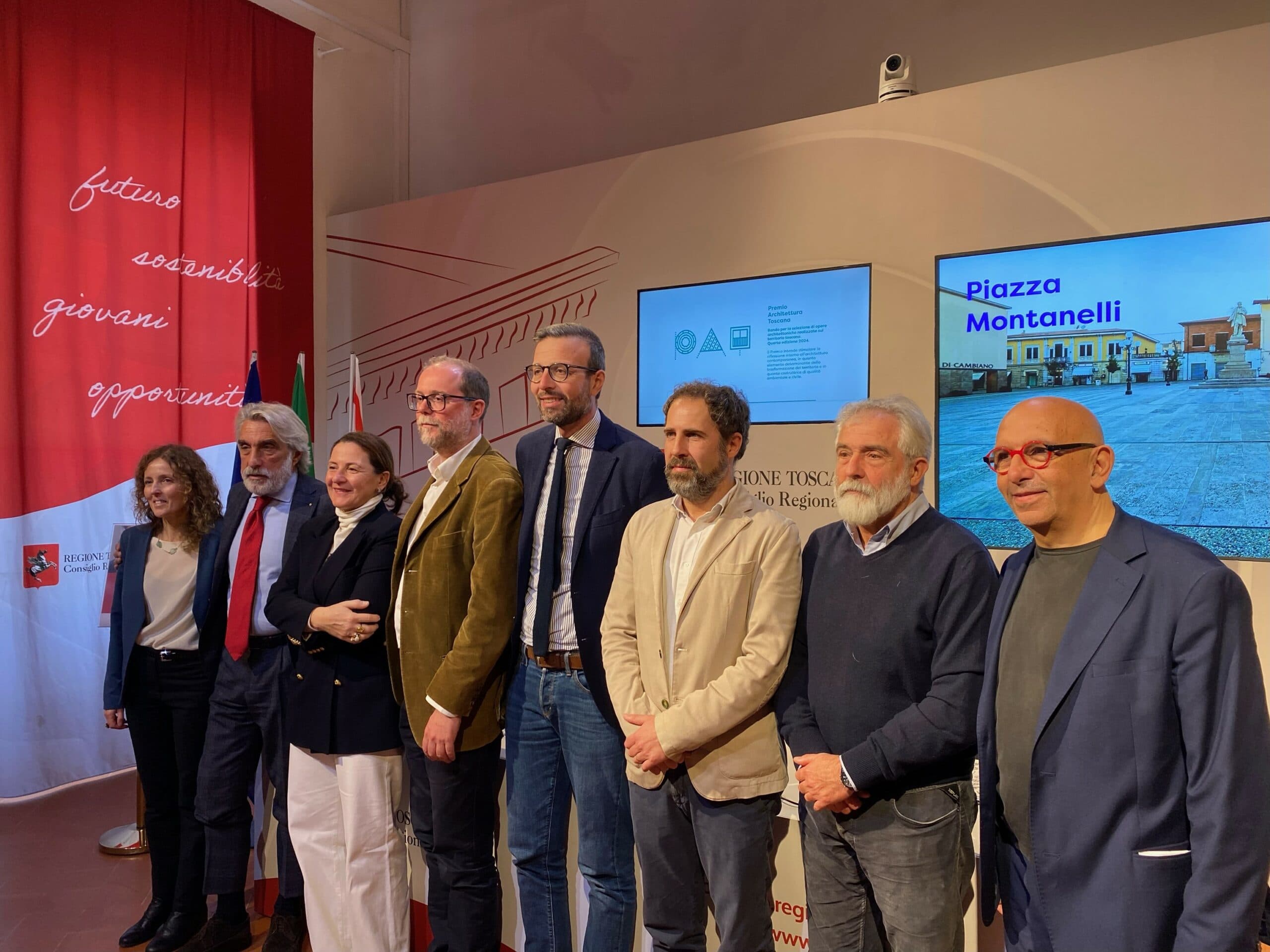 Il comitato promotore del premio Architettura Toscana.