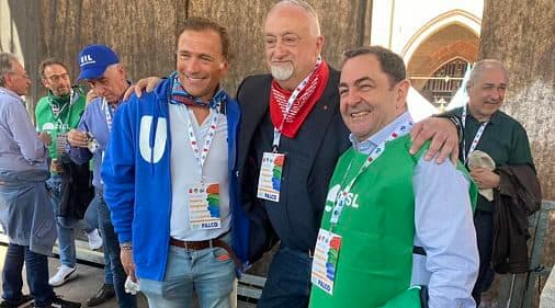 I tre segretari regionali di Cgil, Cisl e Uil