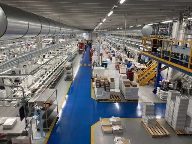 La fabbrica di suole da scarpe Tre Zeta a San Miniato (Pisa)