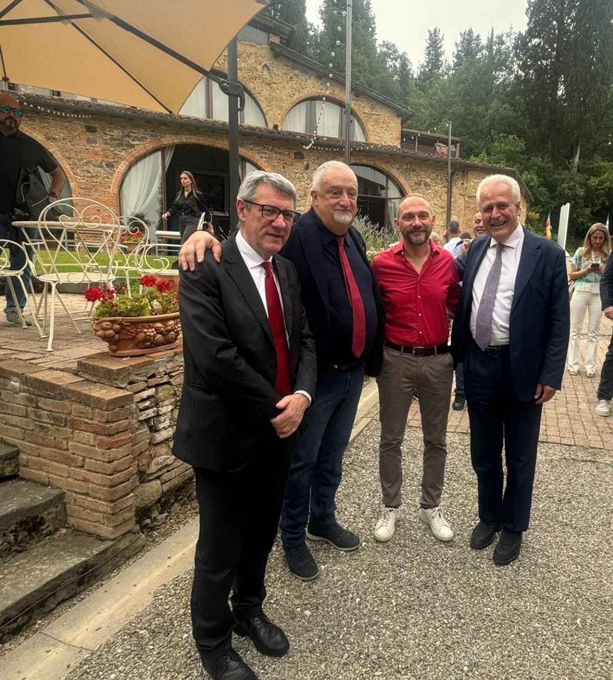 Maurizio Landini, Rossano Rossi, Emiliano Fossi, Eugenio Giani