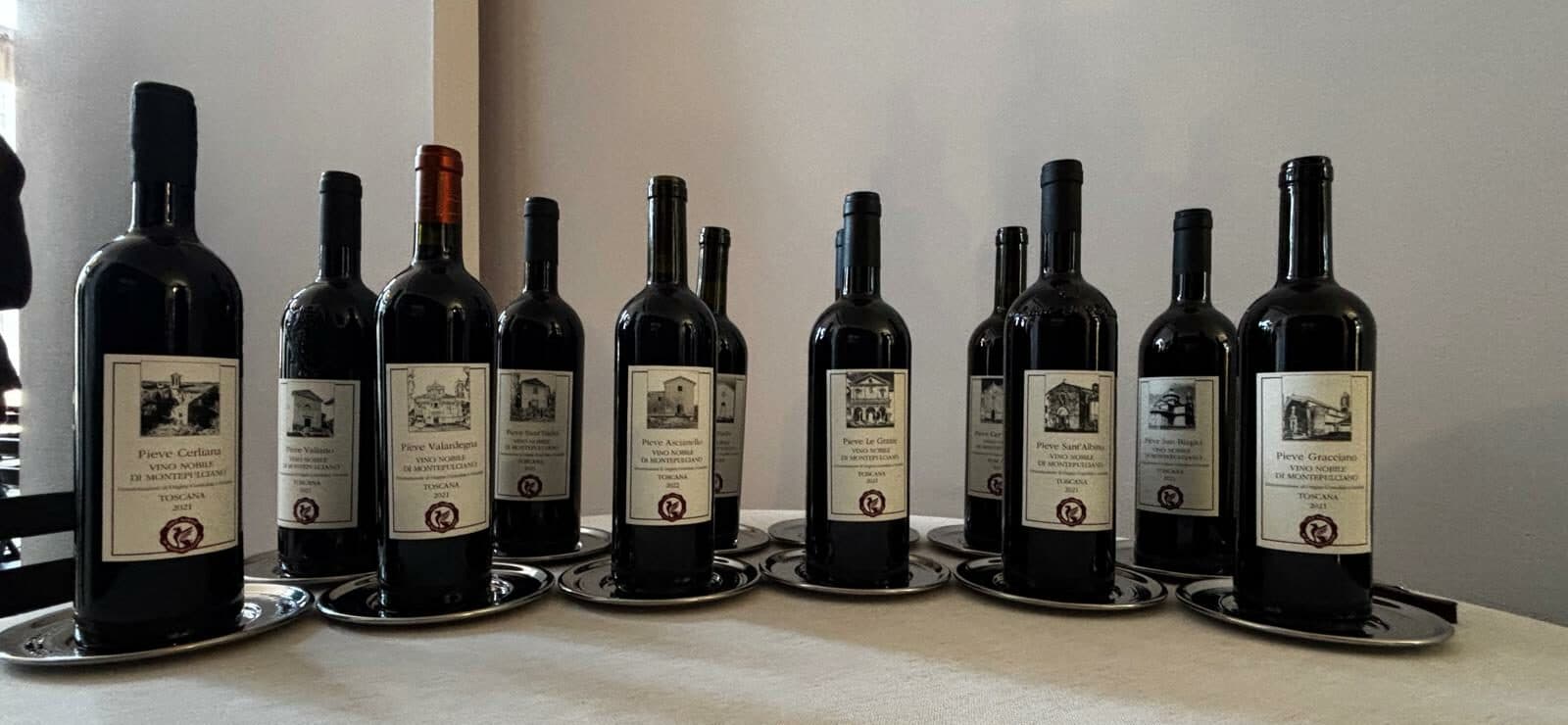 Le nuove etichette del vino Nobile di Montepulciano con la menzione Pieve