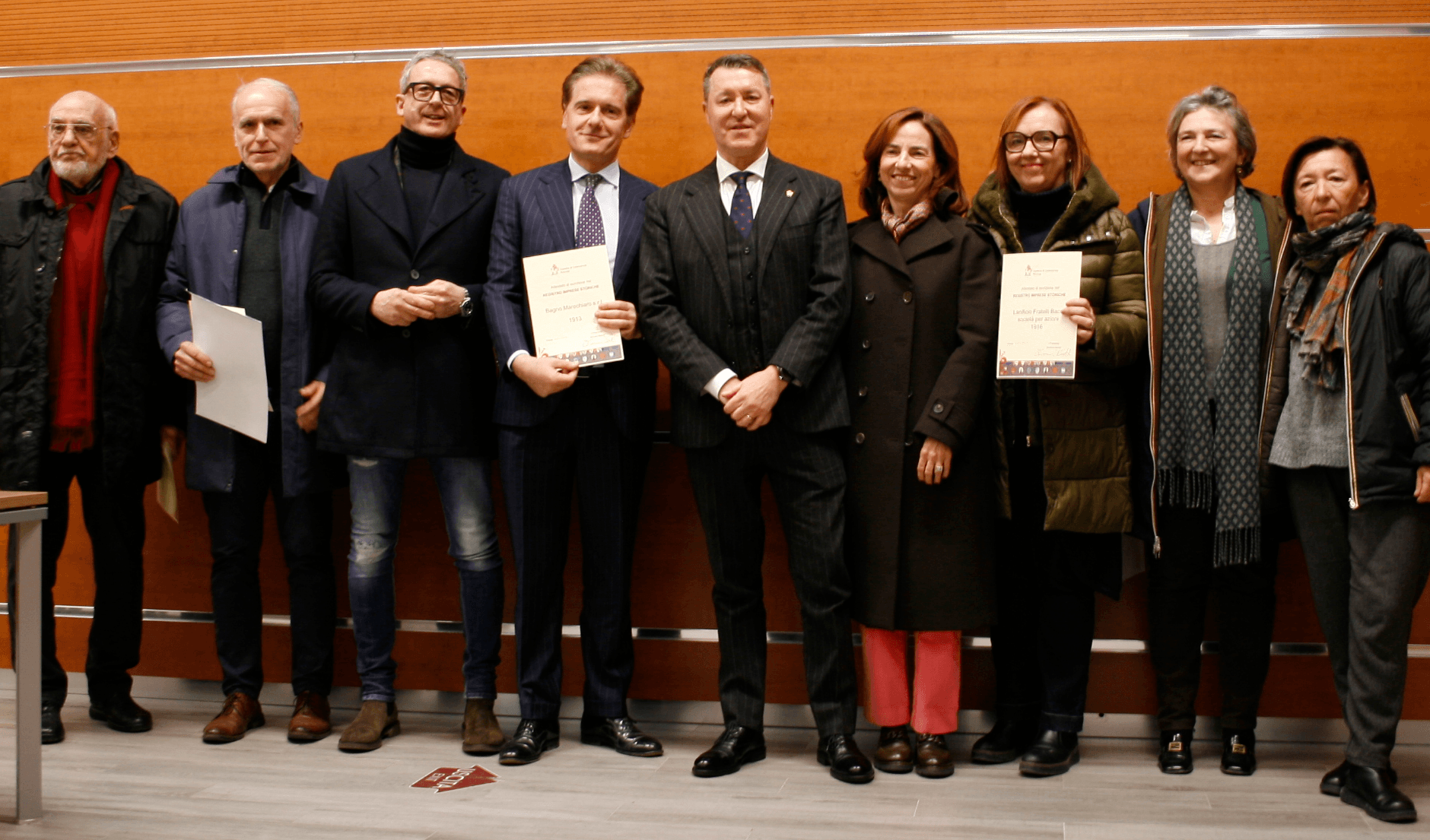 Le imprese storiche premiate dalla Camera di Commercio di Firenze.
