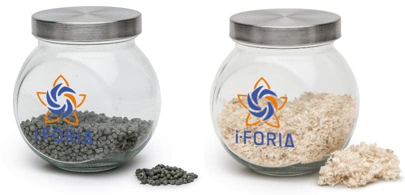 la plastica e cellulosa prodotta dal riciclo dei pannolini