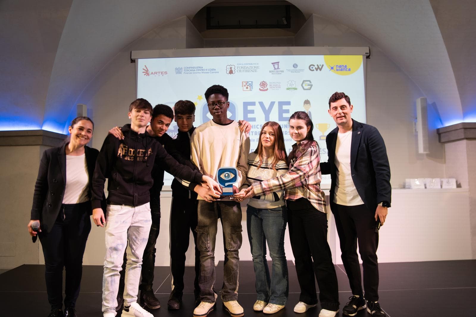 Il team vincitore del Trofeo Eye Firenze 2025.