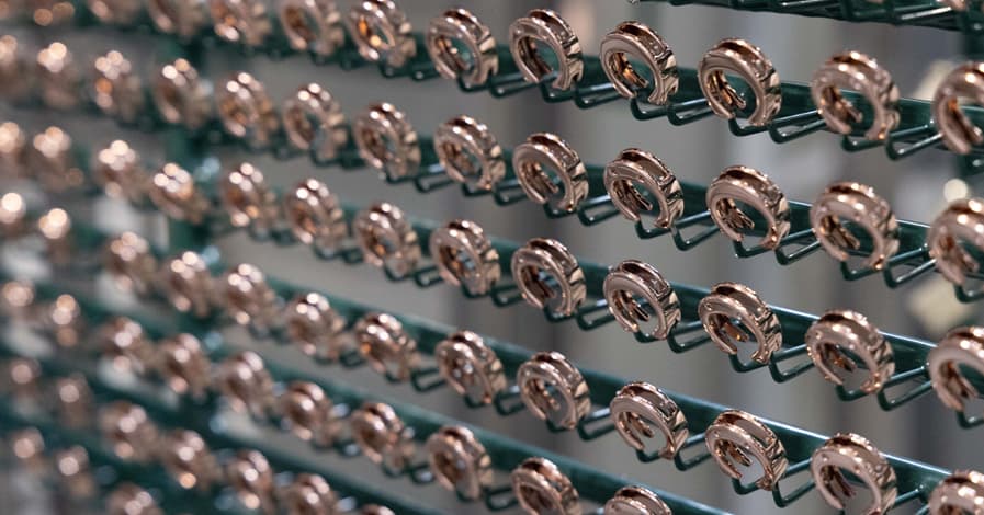 Una lavorazione di accessori metallici dell'azienda Metalplus