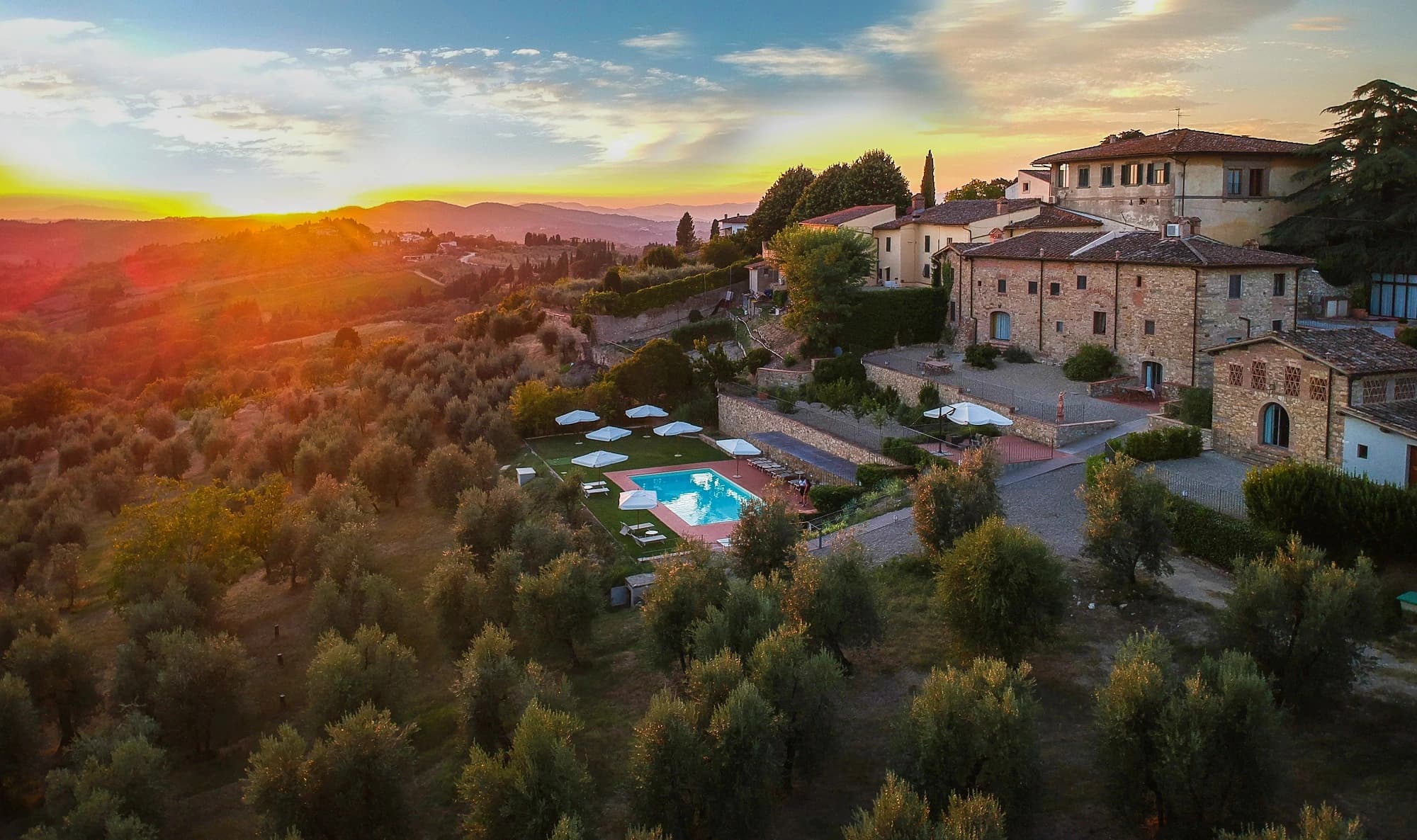 Il relais Villa Olmo sulle colline di Firenze