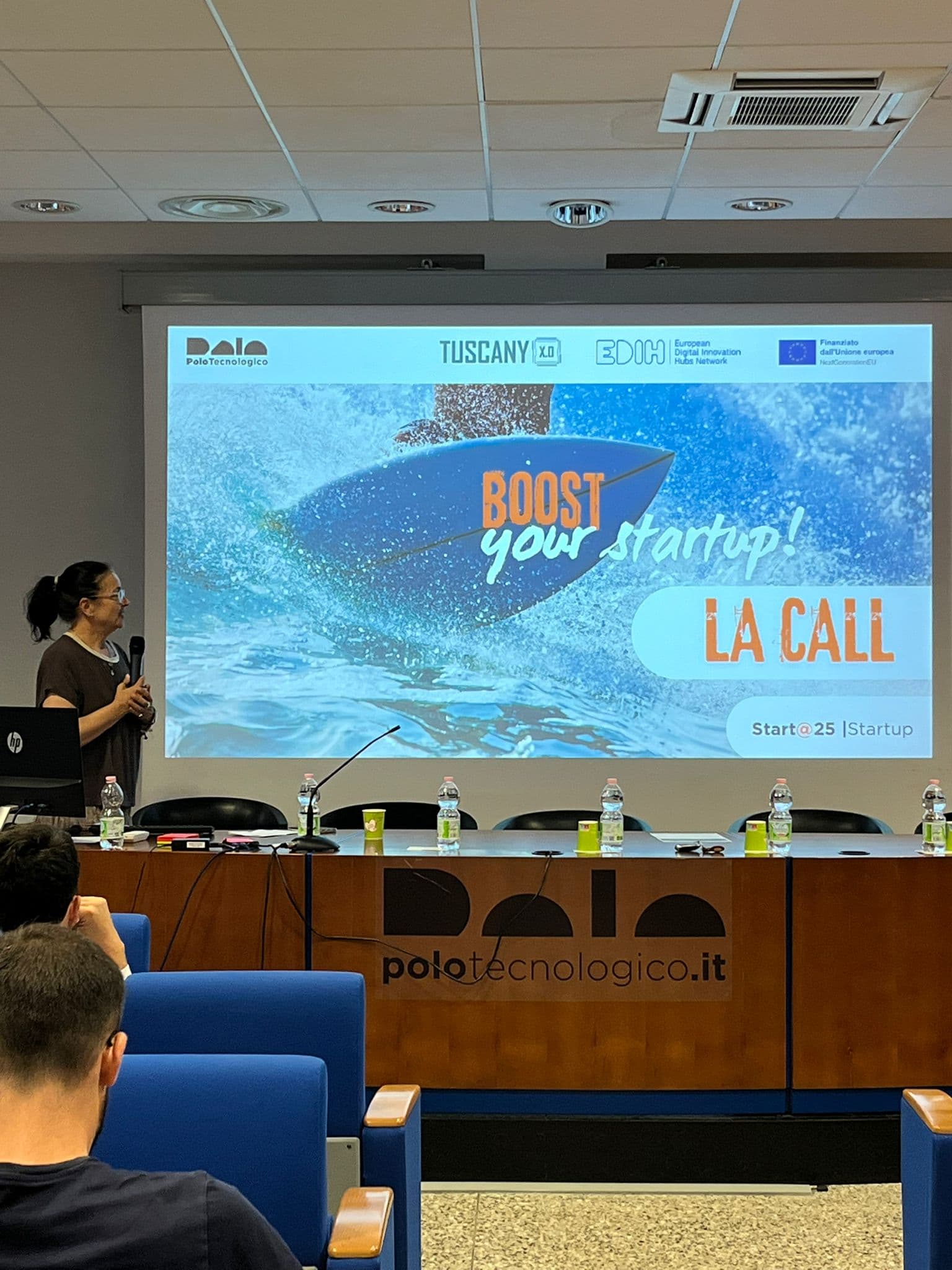 Silvia Marchini, responsabile area startup Polo Tecnologico presenta la call.