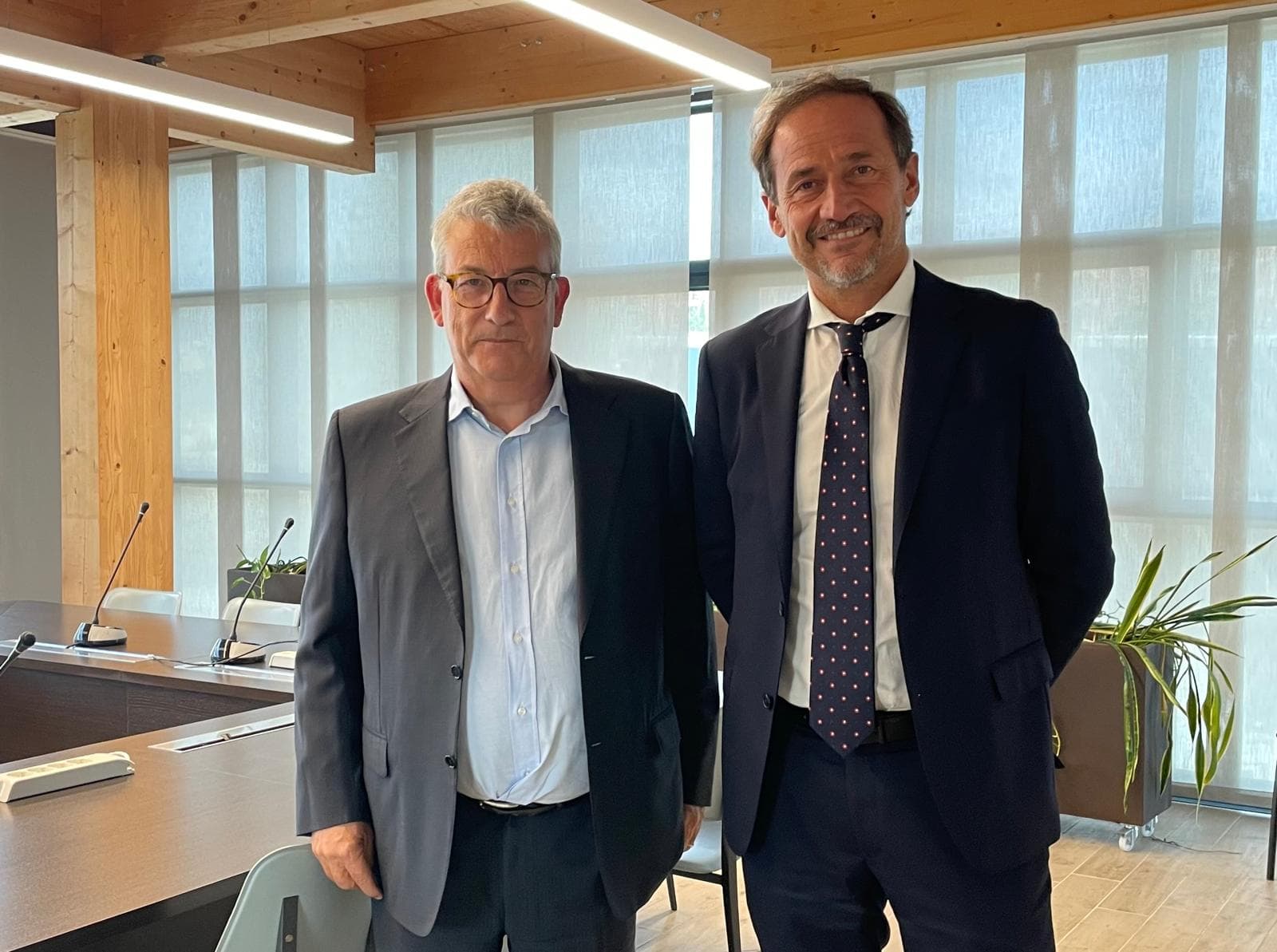 L'ad Bruno Burigana e il presidente Fabio Giorgetti