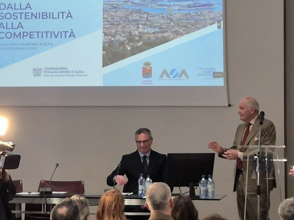 Giovanni Laviosa ed Eugenio Fiore al tavolo dell'evento