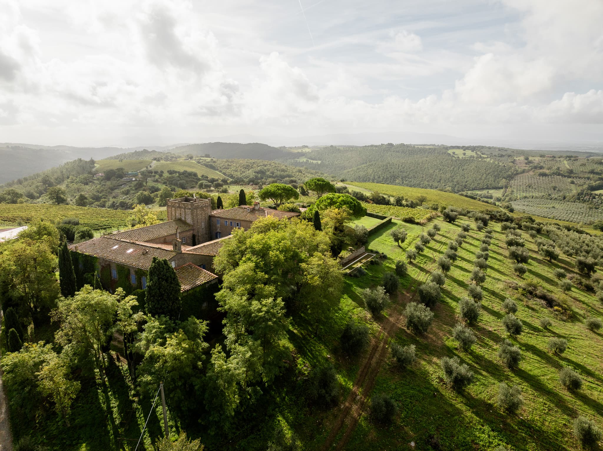 Una veduta della Fattoria La Capitana a Magliano in Toscana