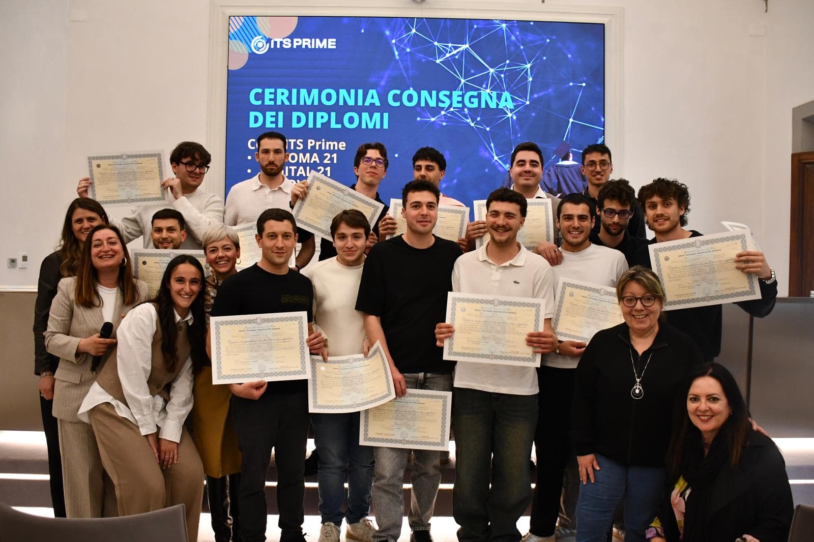 Consegna diplomi del corso Automa21 di Its Prime.