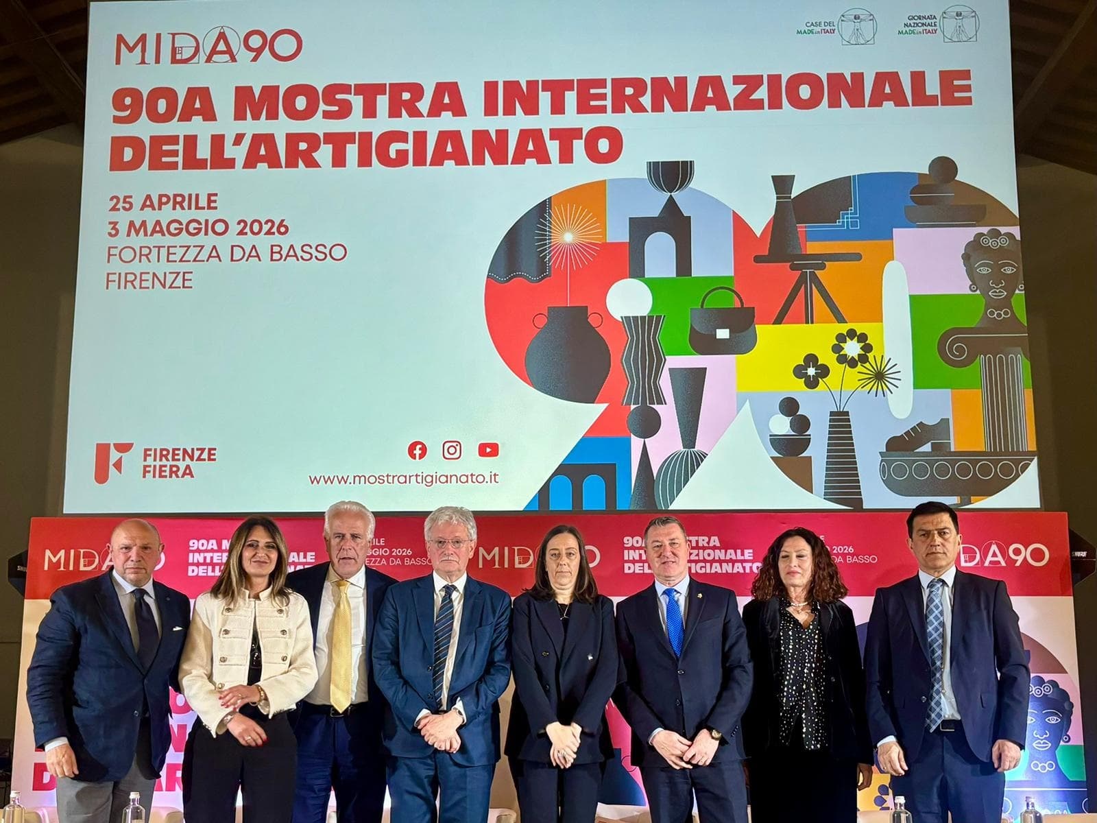 La presentazione della novantesima edizione della Mostra Internazionale dell'Artigianato