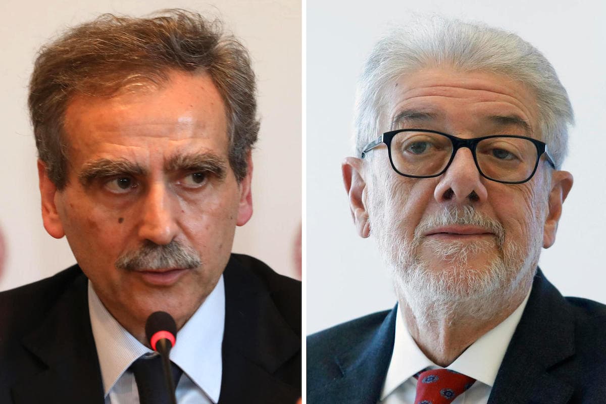 Luigi Lovaglio (a sinistra) e Cesare Bisoni