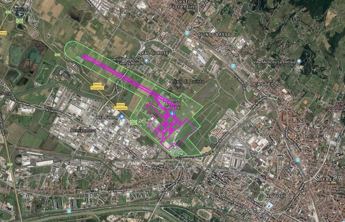 Il progetto della nuova pista dell'aeroporto di Firenze