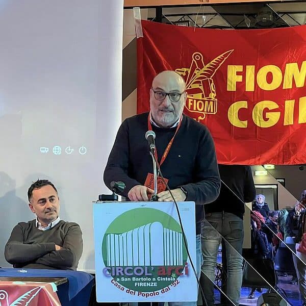 Daniele Calosi, segretario generale della Fiom Cgil Toscana