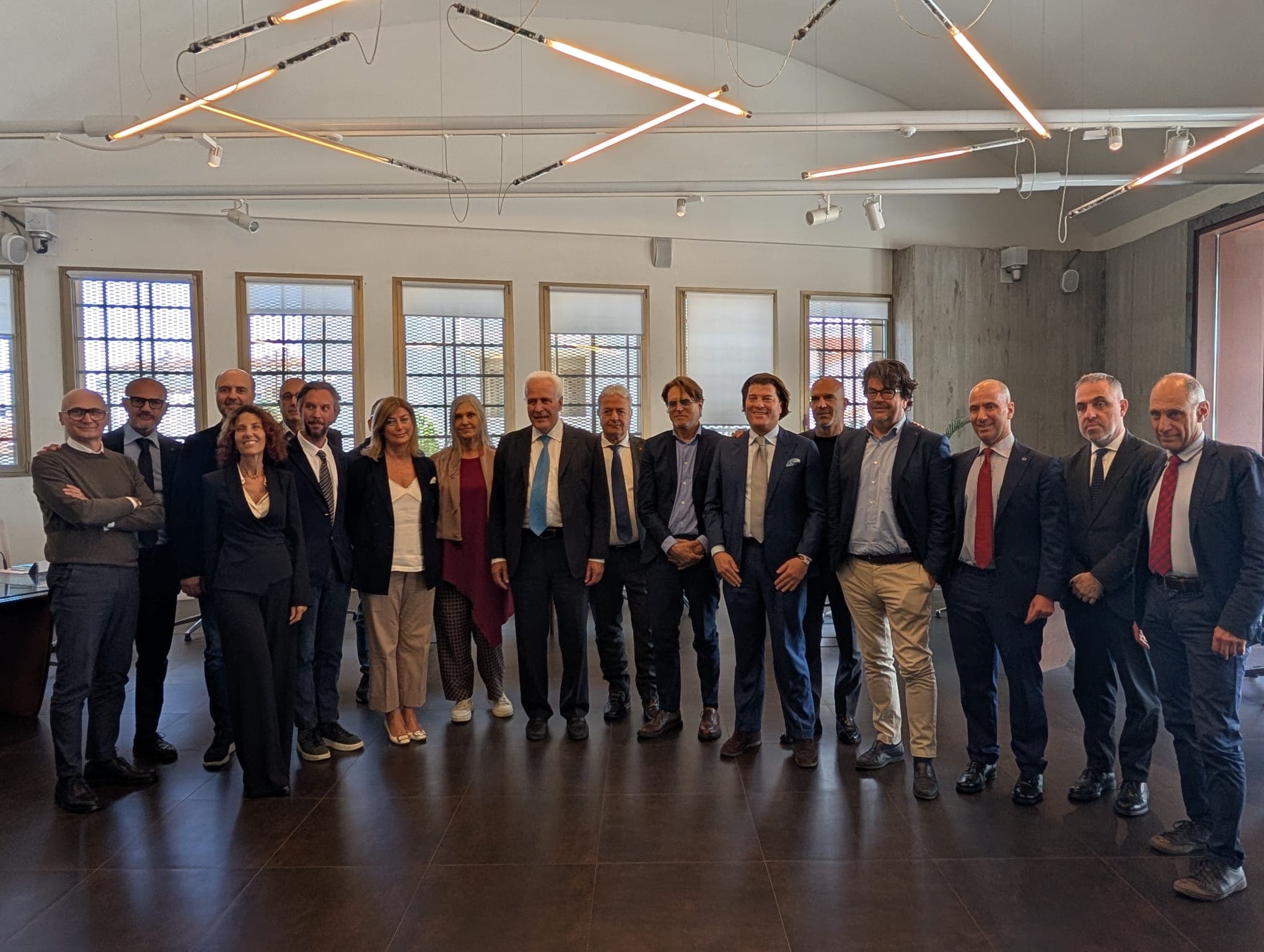 I nuovi consiglieri della Camera di commercio di Pistoia-Prato col presidente della Regione, Eugenio Giani