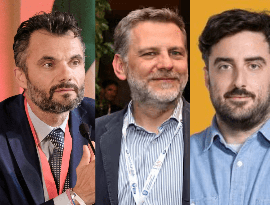 Matteo Biffoni (Pd), Gianluca Banchelli (Fratelli d'Italia) e Jonathan Targetti (L'Alternativa c'è)