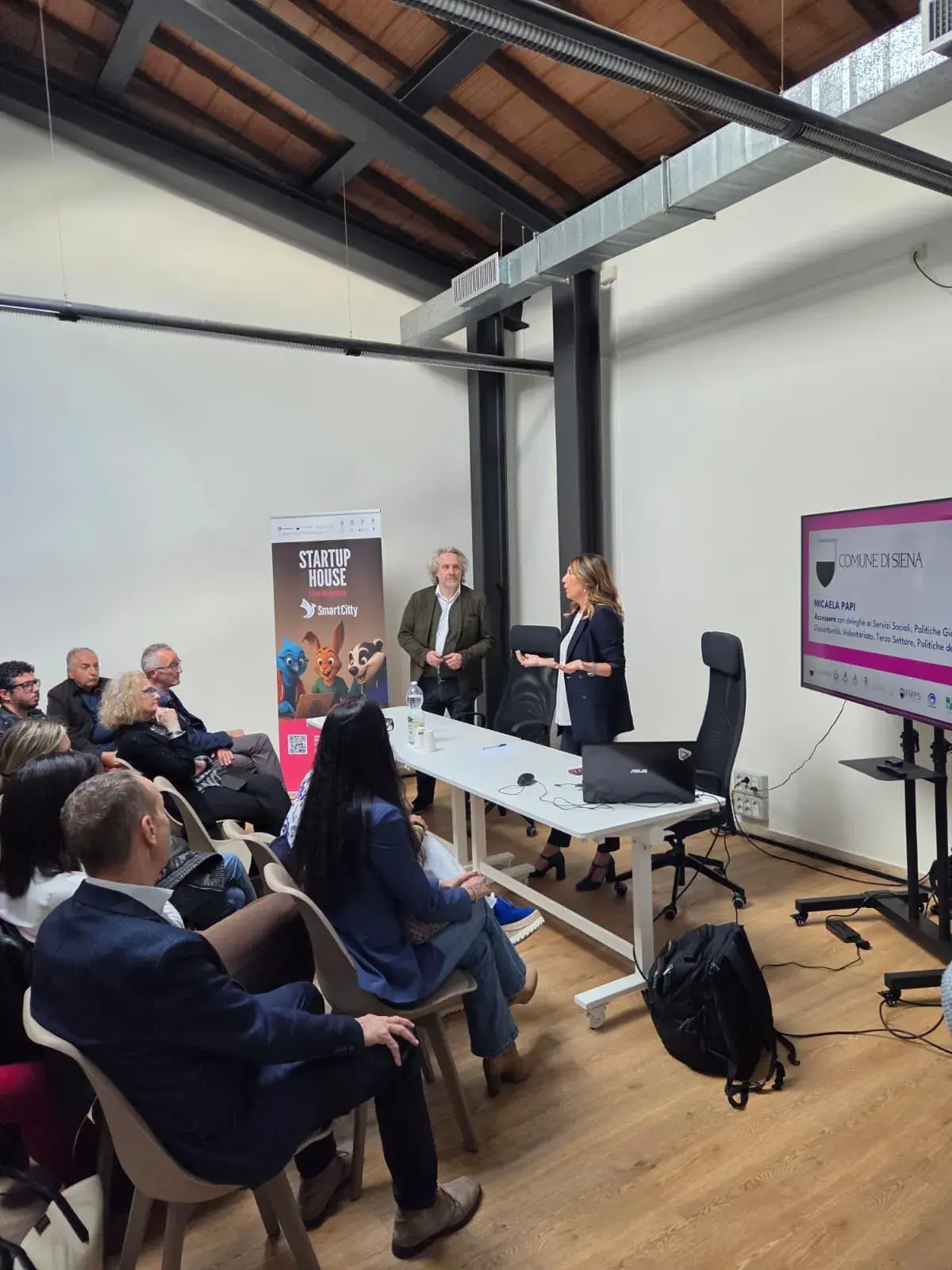 Gli spazi della Startup House Camollia durante un'iniziativa