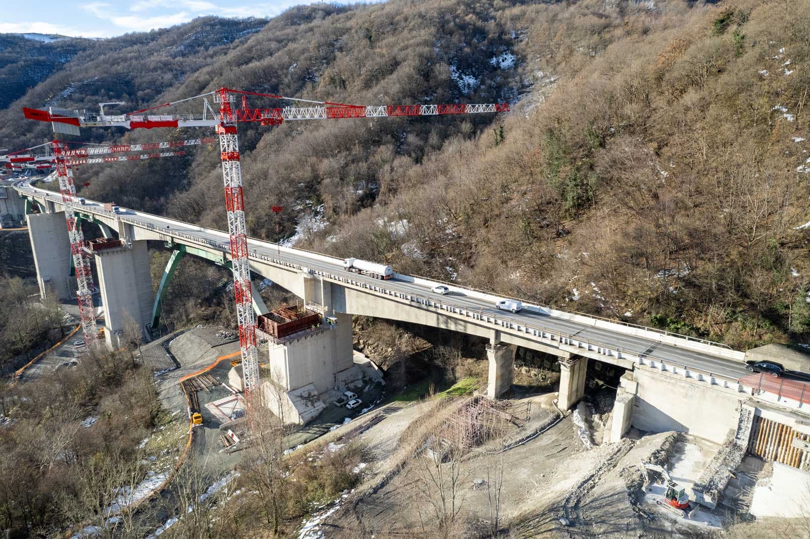 La ricostruzione del viadotto Gravagna sull'Autocisa