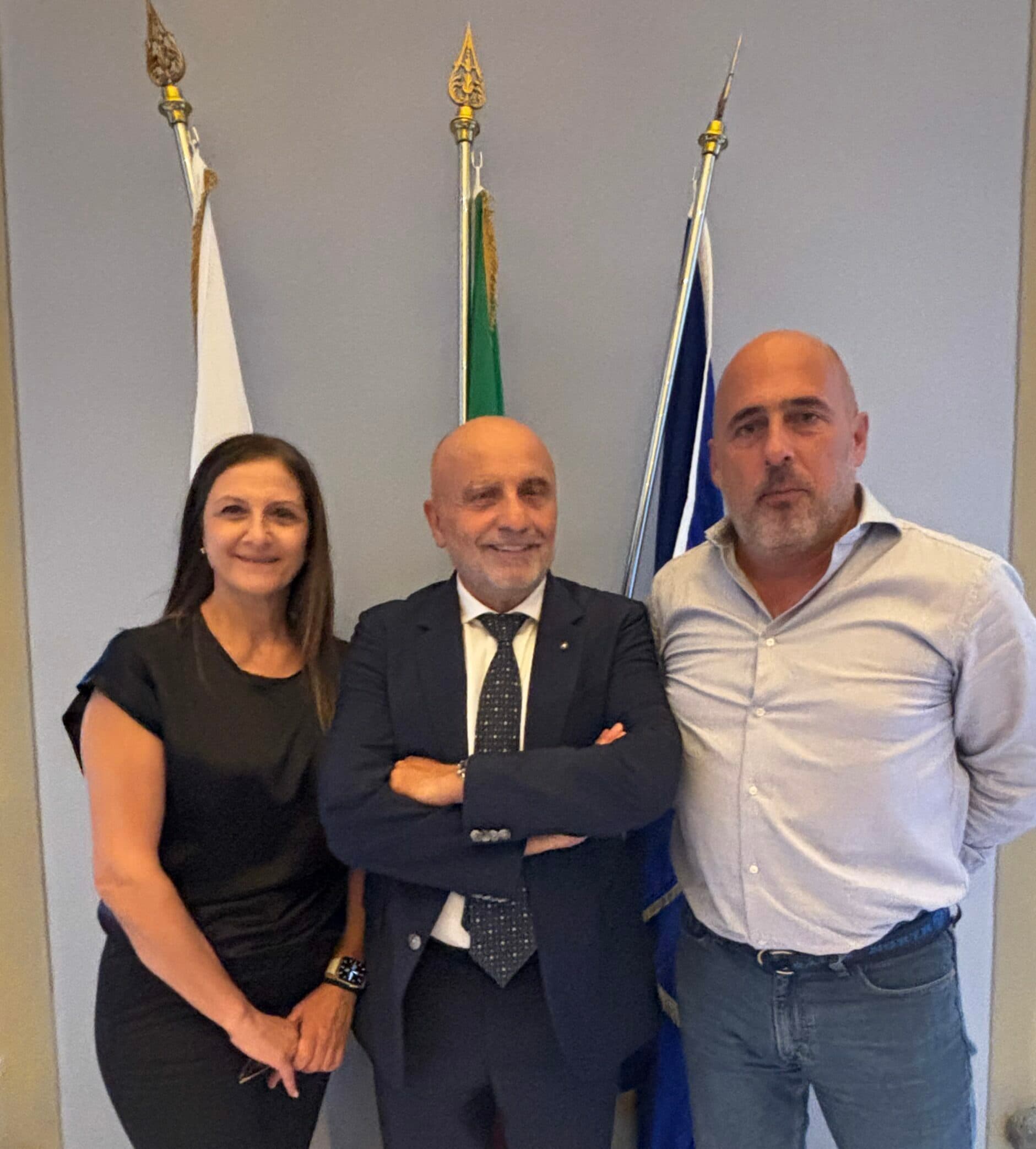 Francesca Posarelli, presidente del Comitato Tecnico Scientifico del DIH Toscana; Fabrizio Bernini, presidente di Confindustria Toscana; Gianluca Angusti, presidente del DIH Toscana.