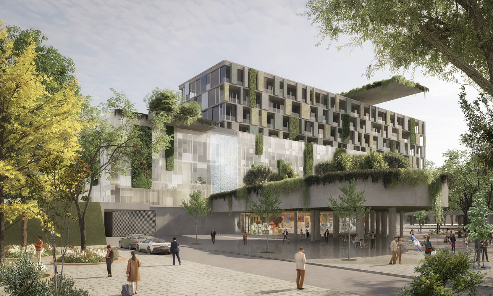 Un rendering del progetto all'ex Ogr di Firenze (Studio Abdr)