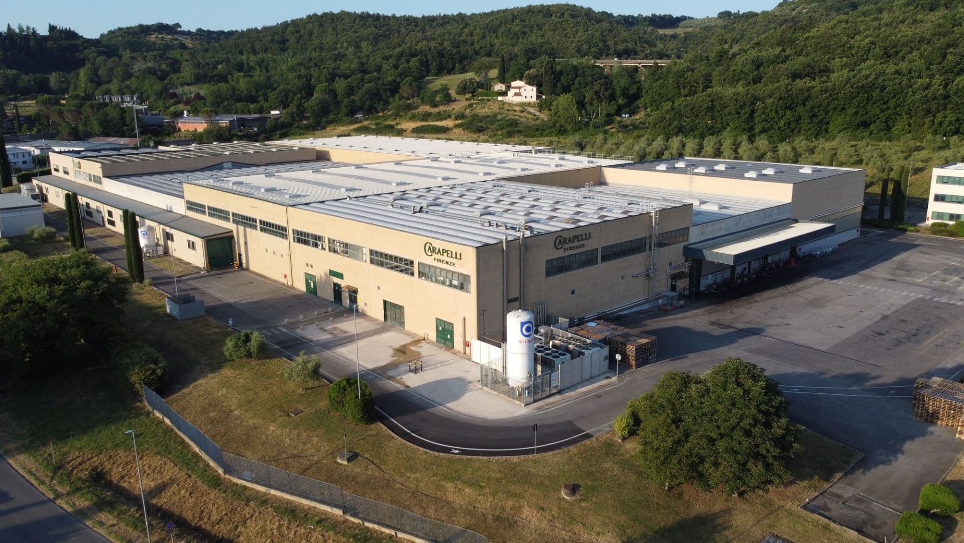 Lo stabilimento Carapelli a Sambuca Val di Pesa