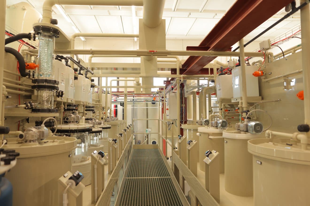 Un laboratorio della Italrecycling di Monte San Savino, promotrice di ReSuPLIR