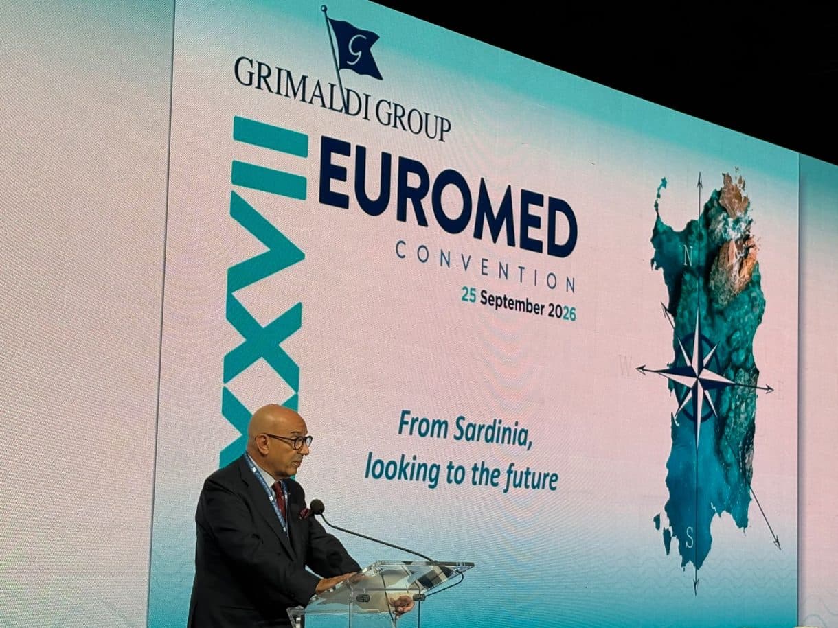 Emanuele Grimaldi parla alla XXVII Euro-Med Convention